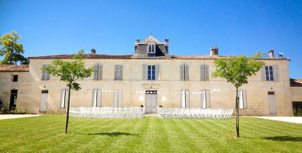 domaine du trefle wedding, near Bordeaux vineyards