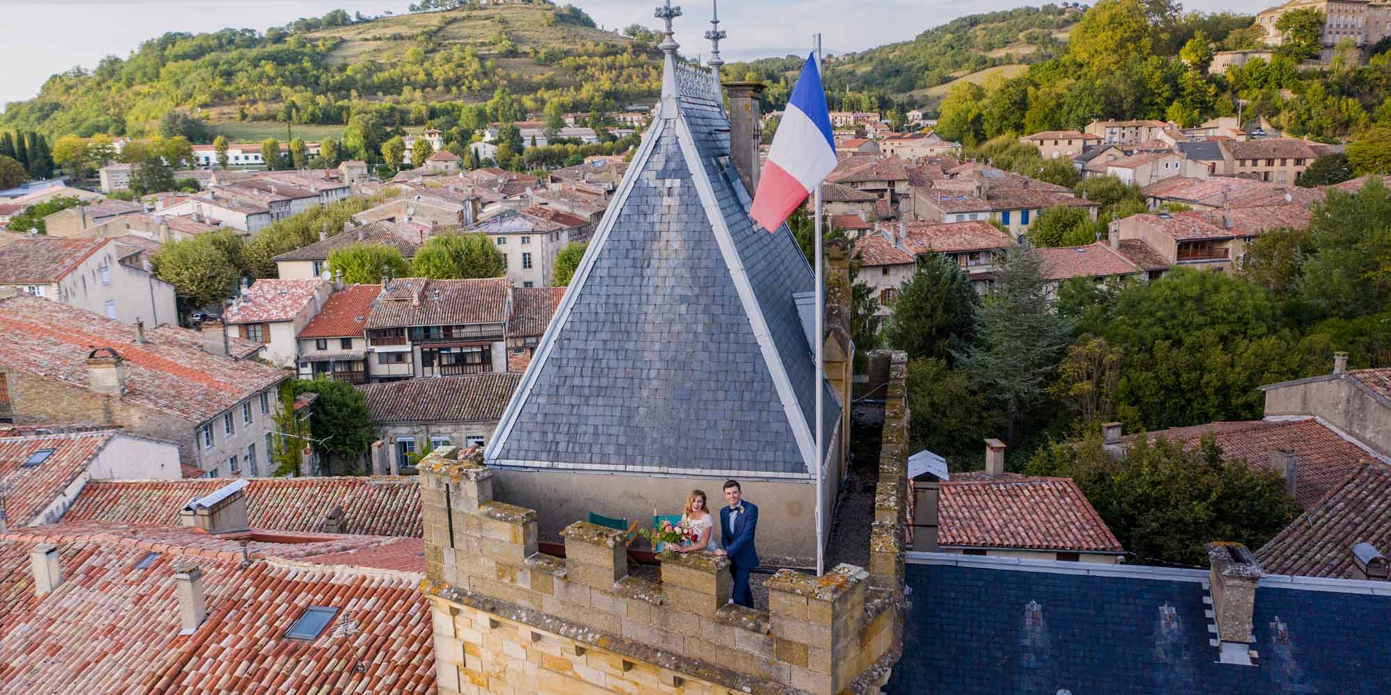 french wedding venue with views