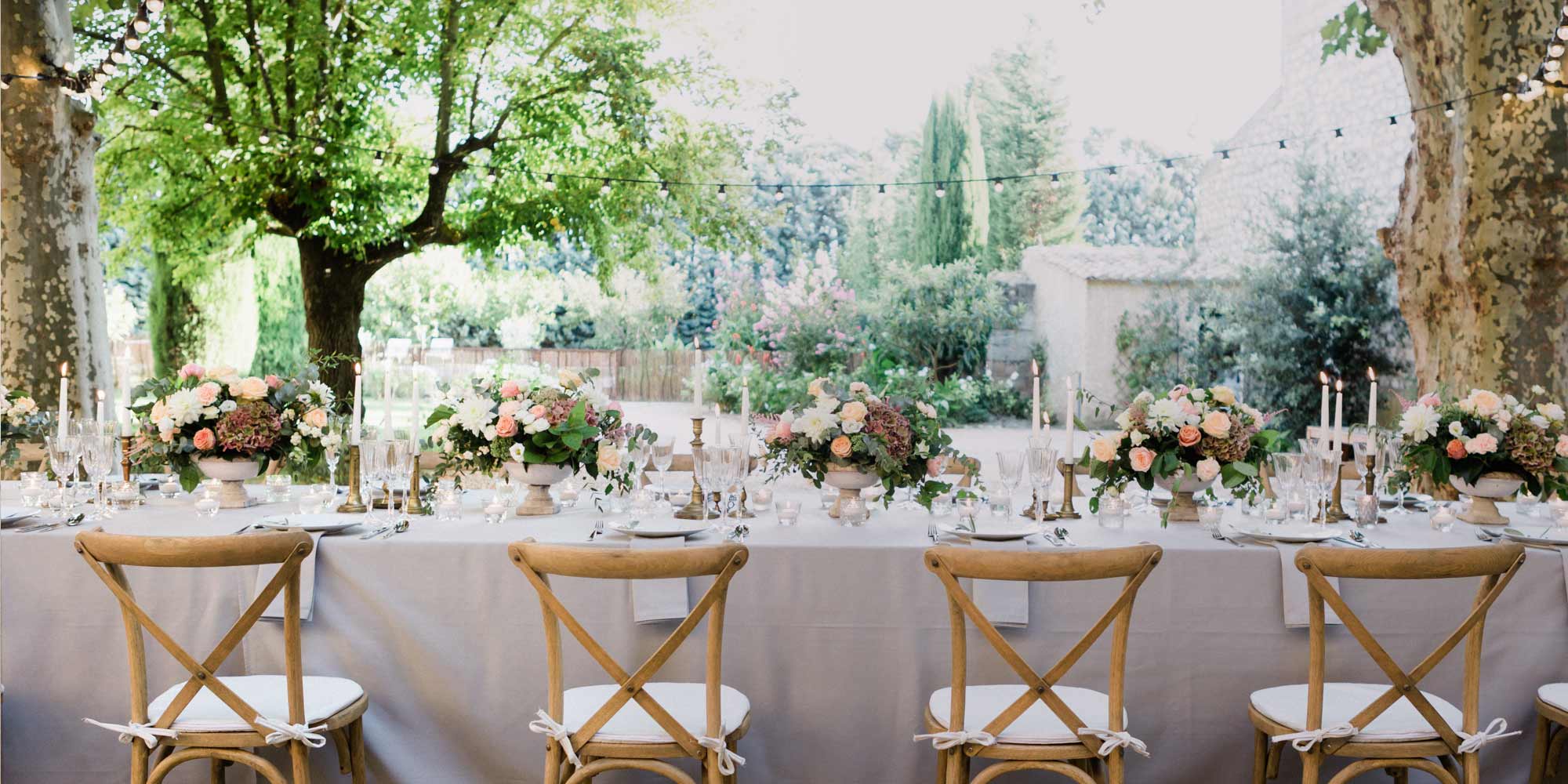 outdoor wedding venue provence