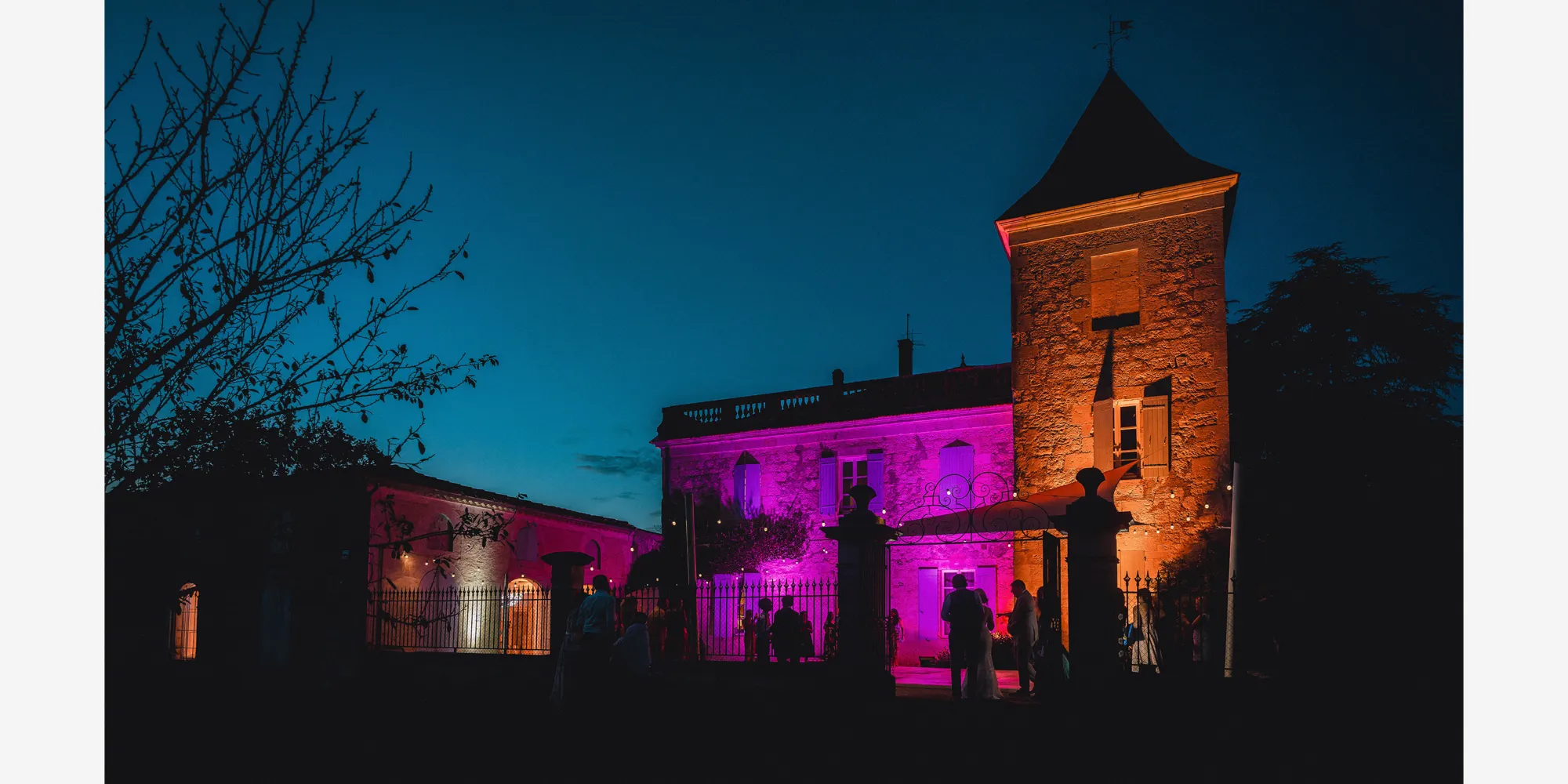 outdoor party french wedding