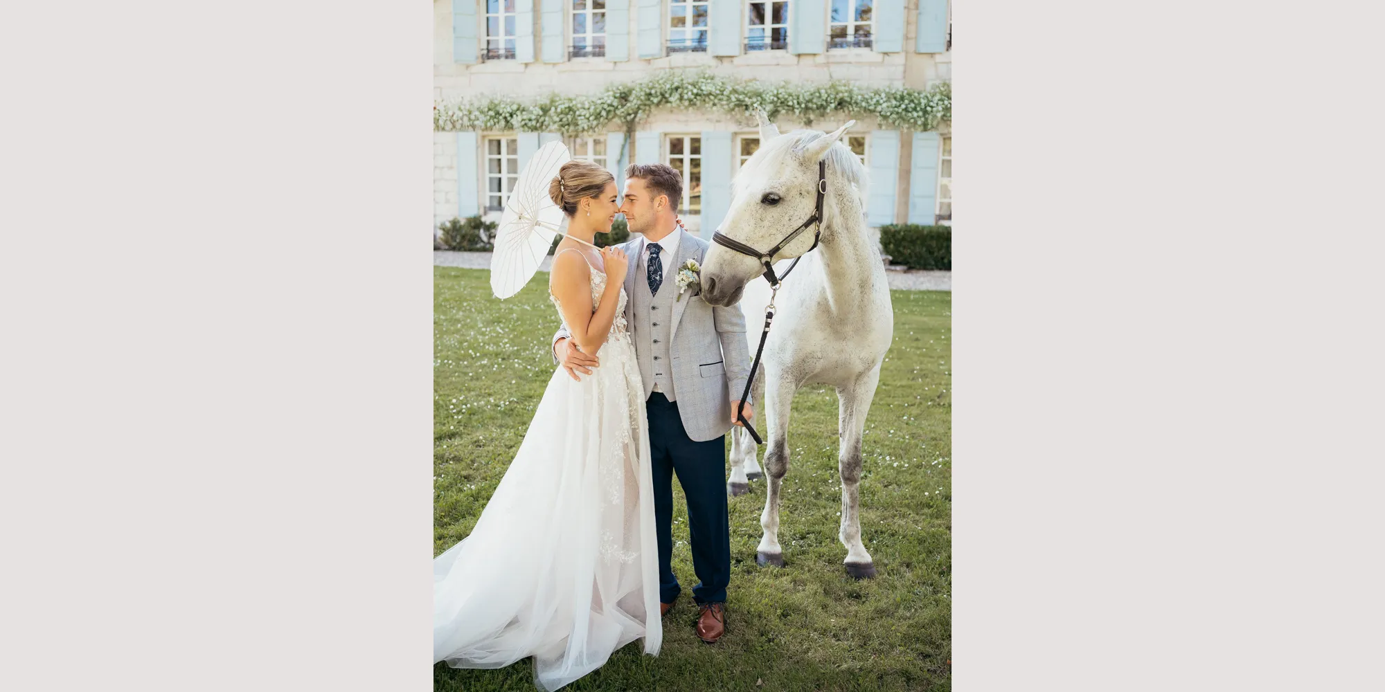 french wedding venue farmhouse horse