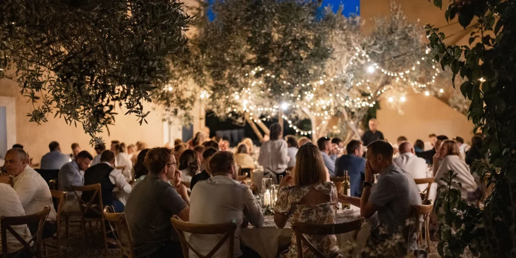 french wedding rustic outdoor setting canet