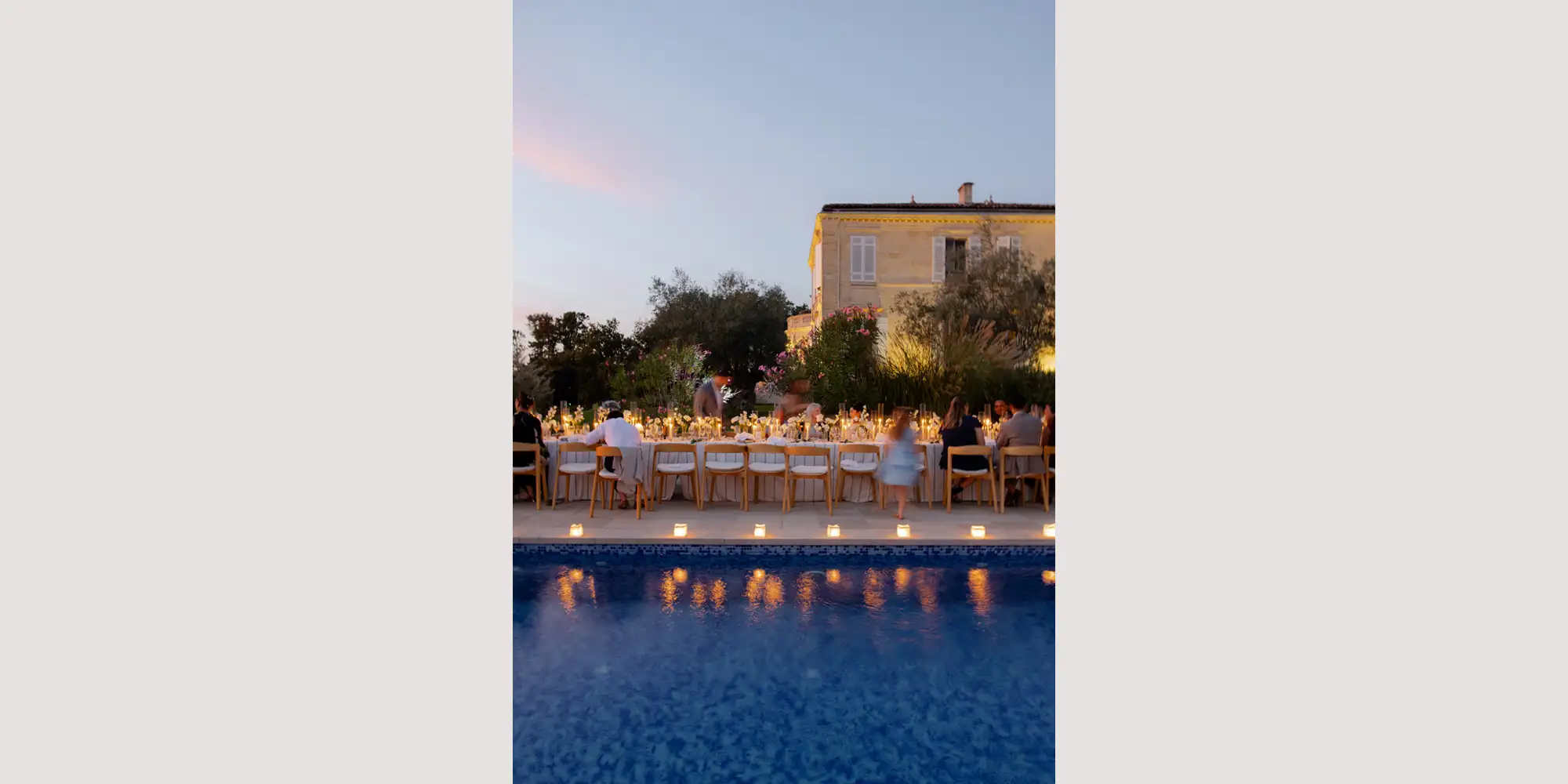 wedding venue with pool bordeaux
