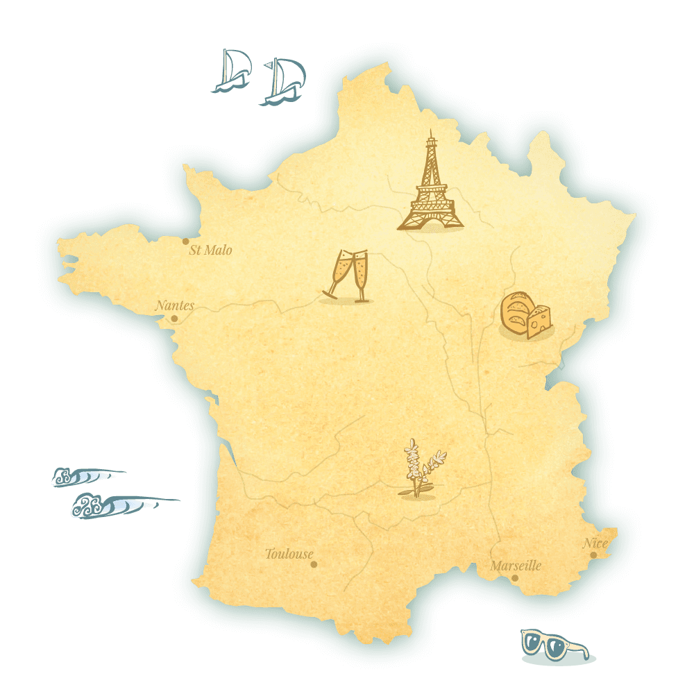 wedding venues in France by region