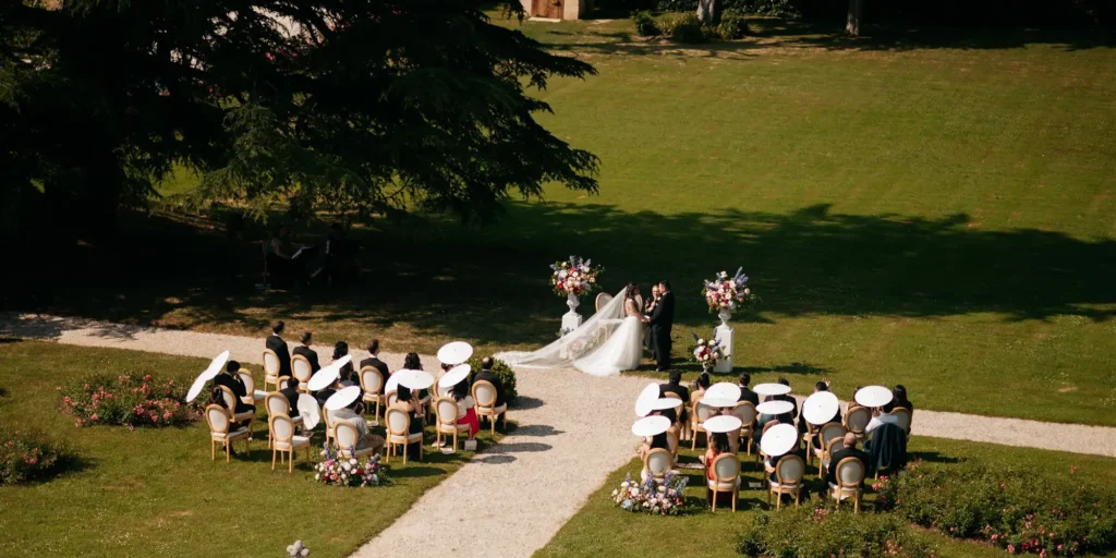 superb wedding venue bordeaux. how to keep cool at your French summer wedding