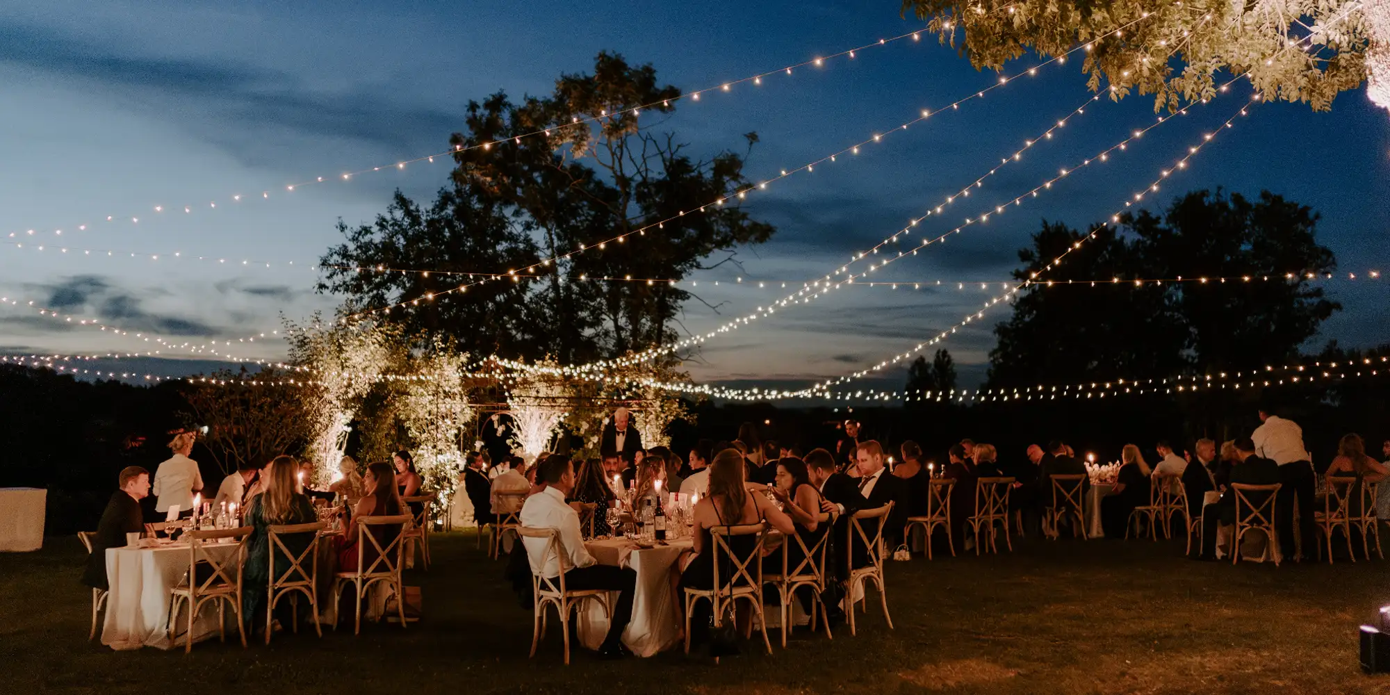 wedding castle france fairy lights