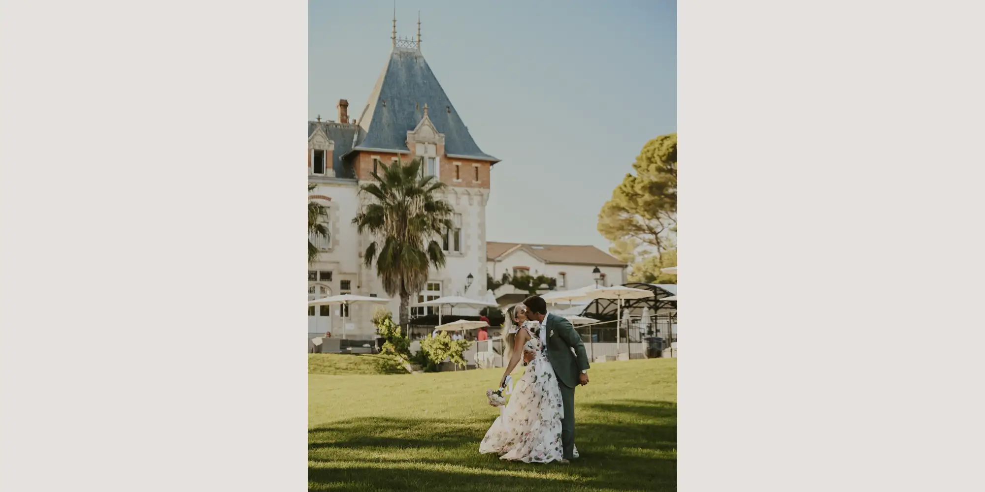 french wedding style chateau south france
