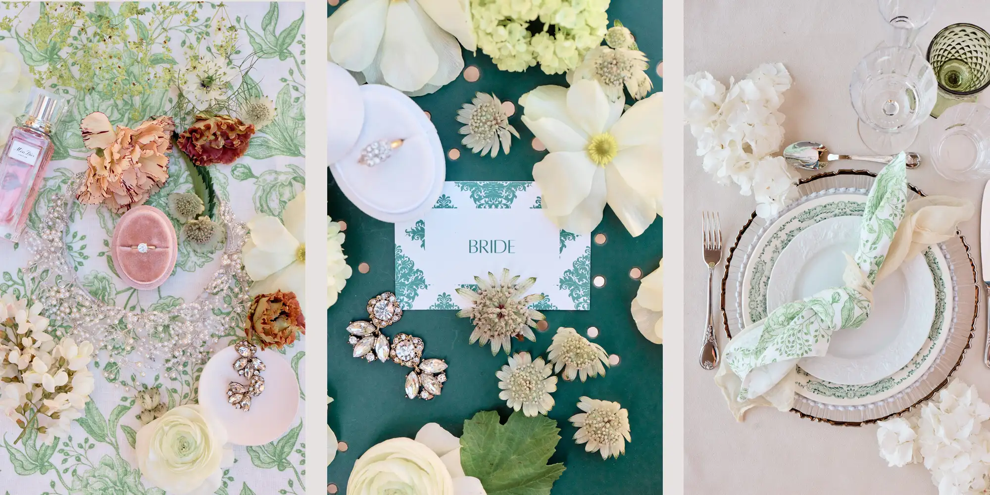 Chateau emilion, flowers, placemats, and dinner.