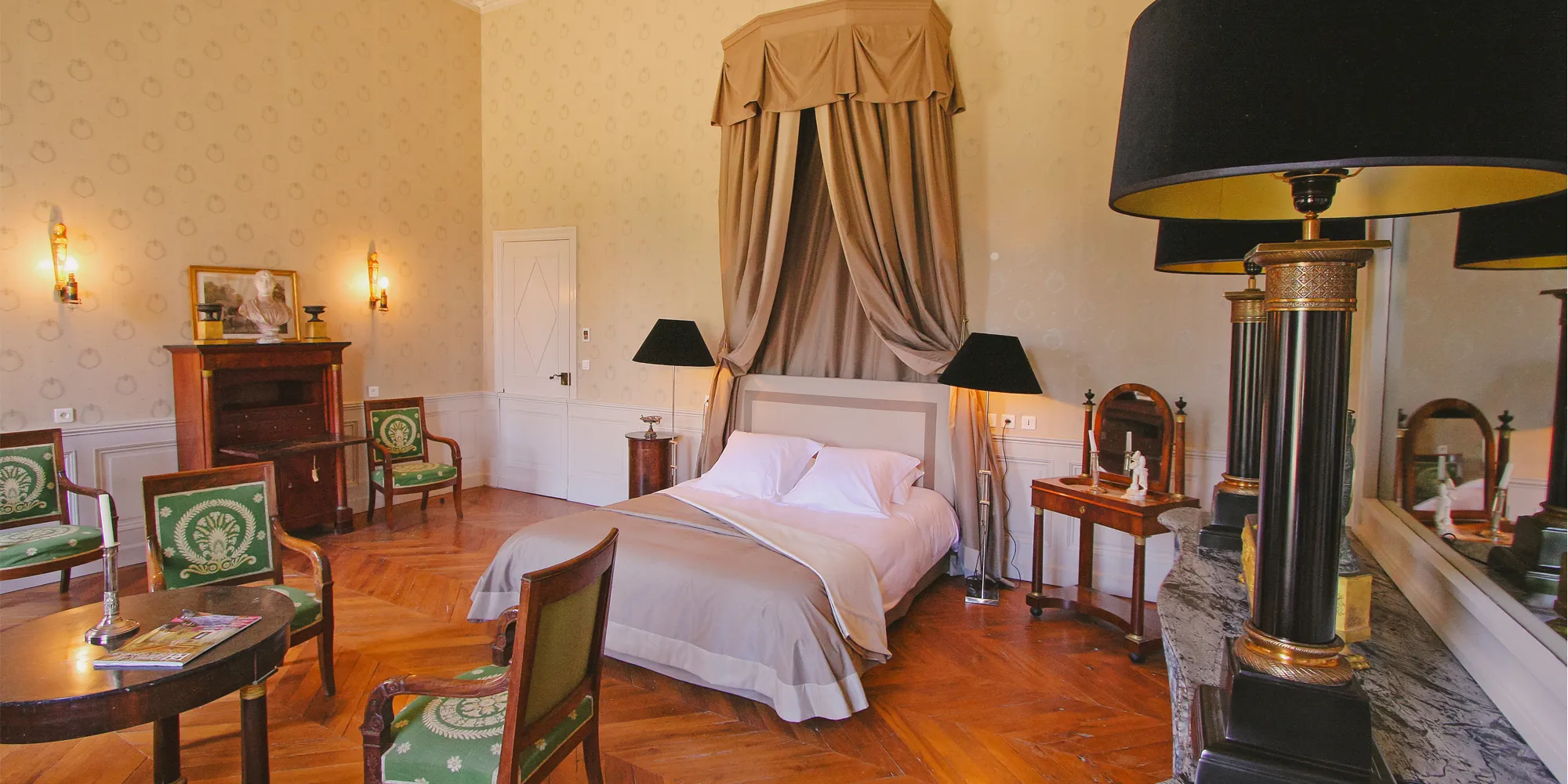 bedrooms chateau pennautier