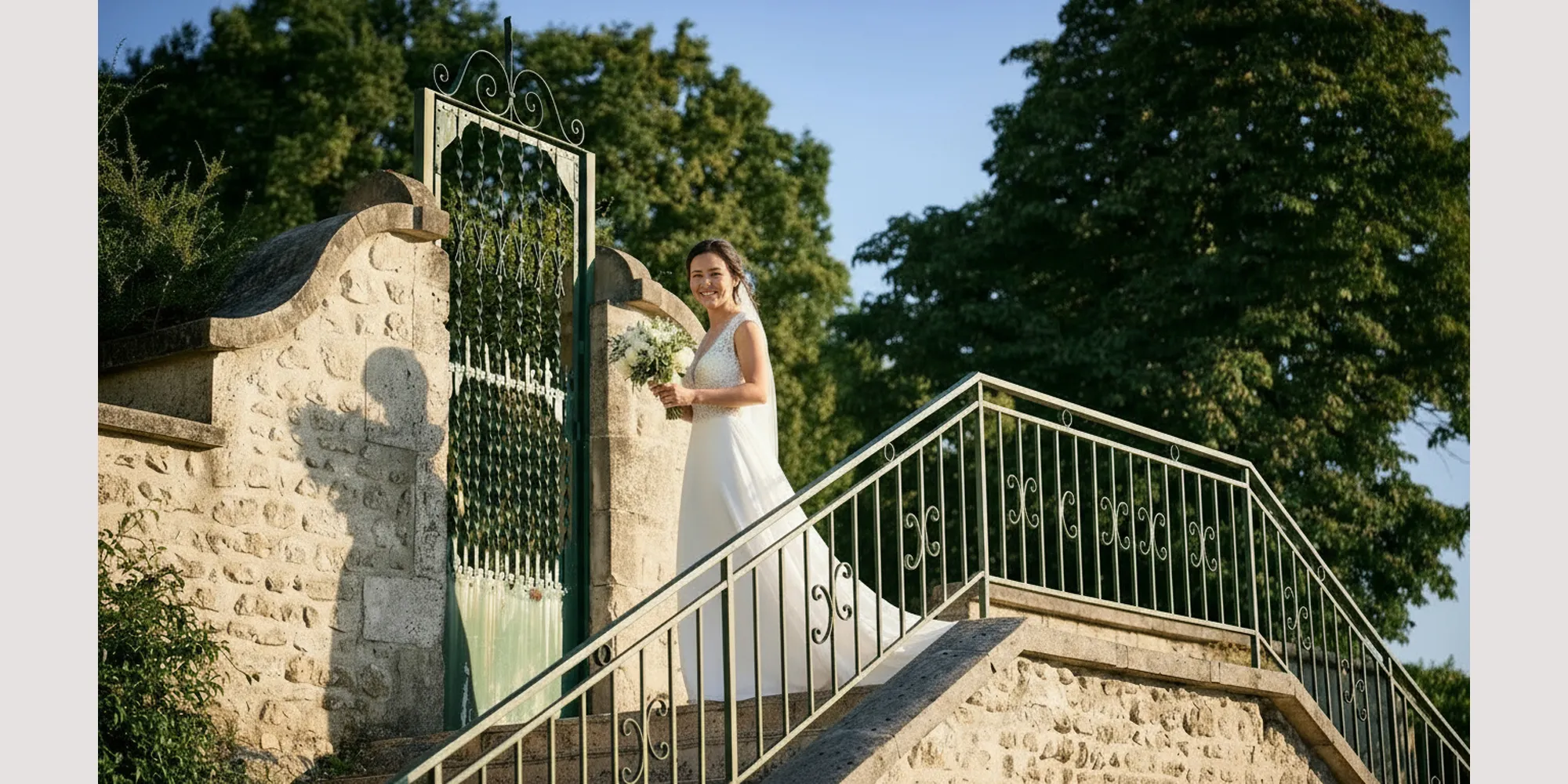 romantic wedding in farmhouse france