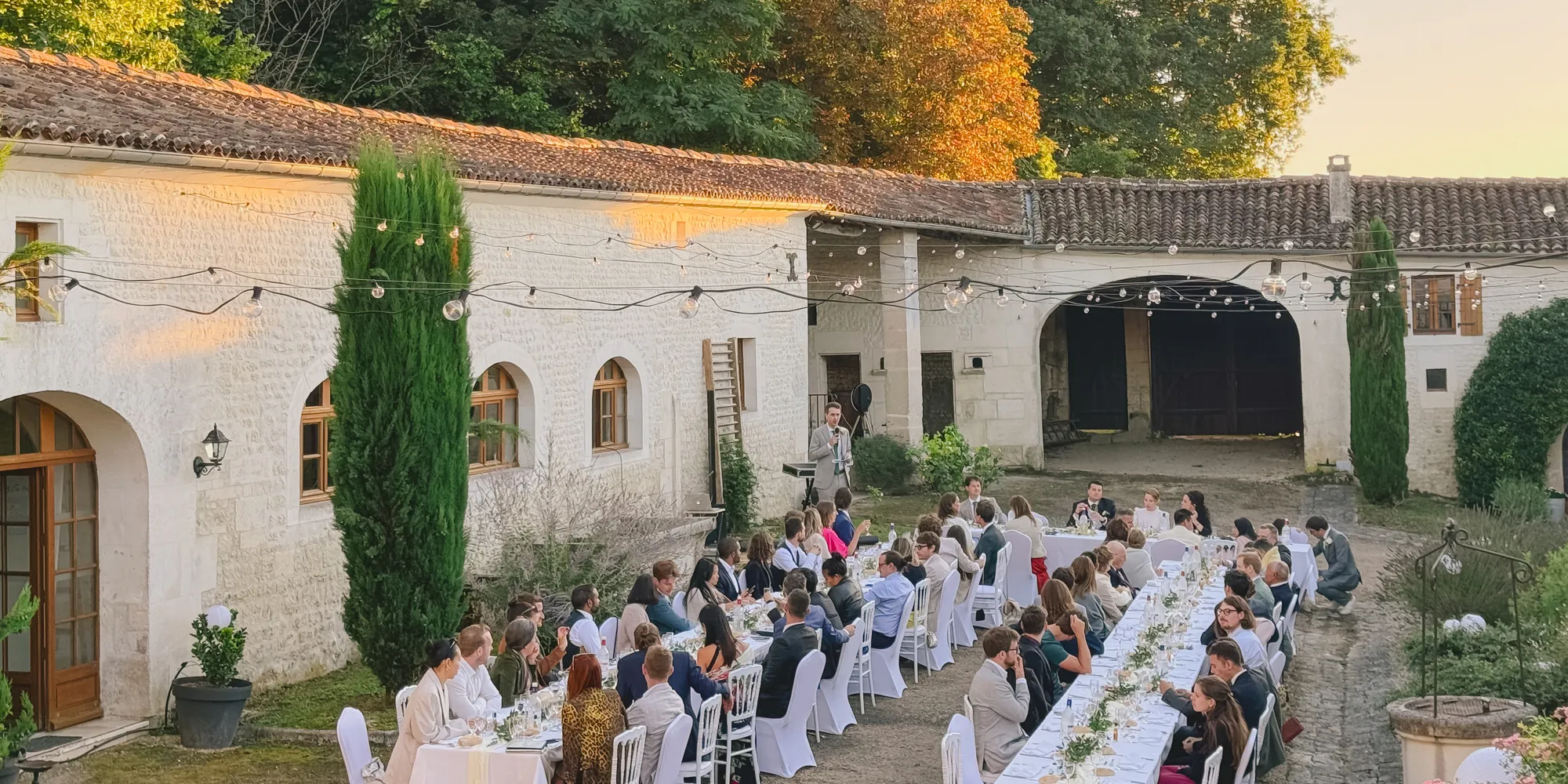 cognac outdoor wedding france