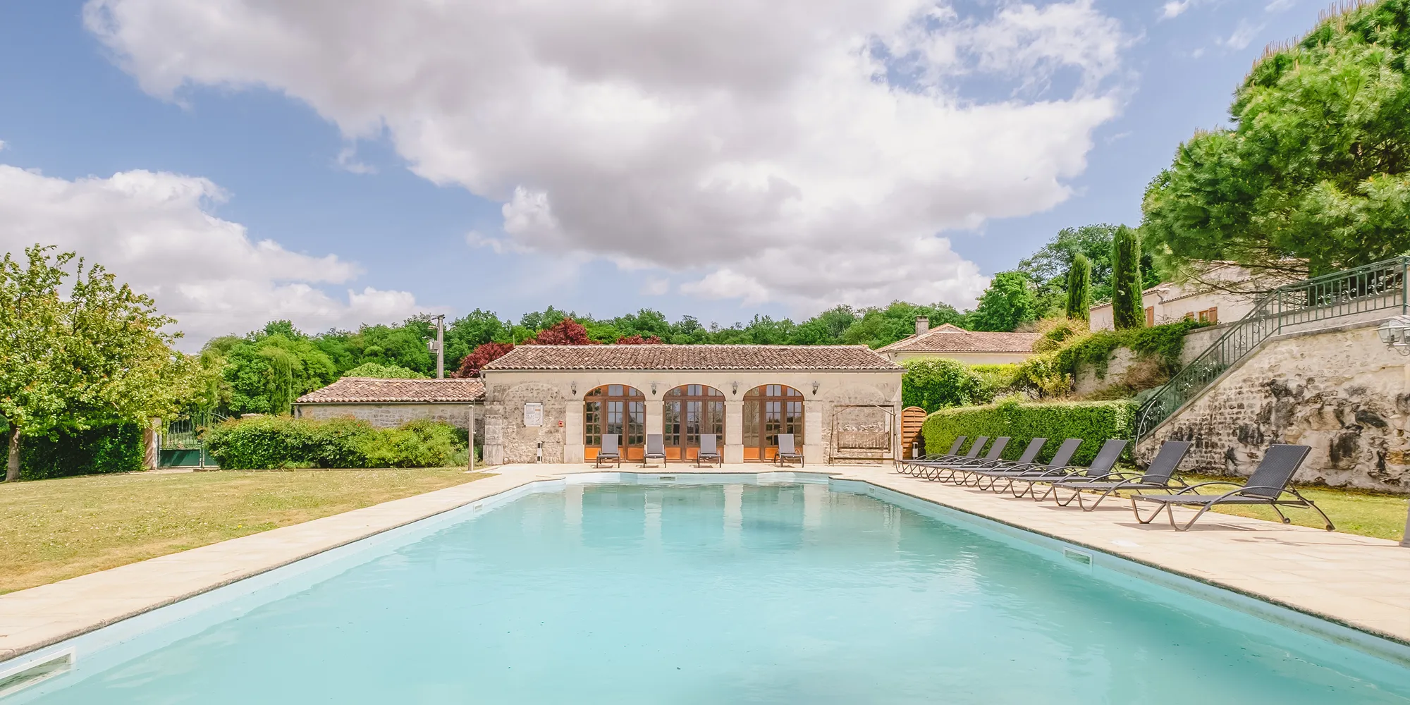 relais st preuil cognac wedding venue with pool