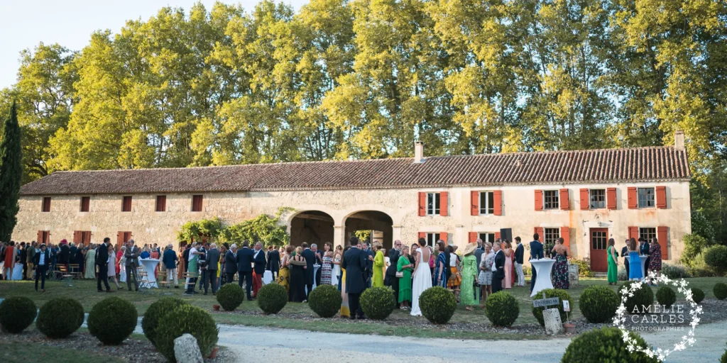 barn wedding france south west