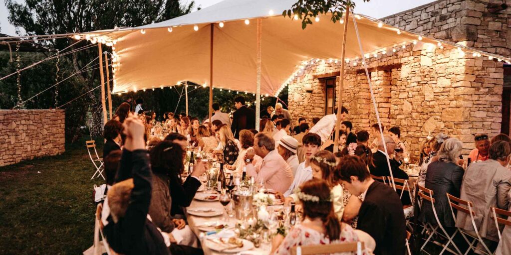 Airbnb wedding venues, choosing a vetted wedding venue like Chateau le Grand Banc (pictured) is a safer alternative.