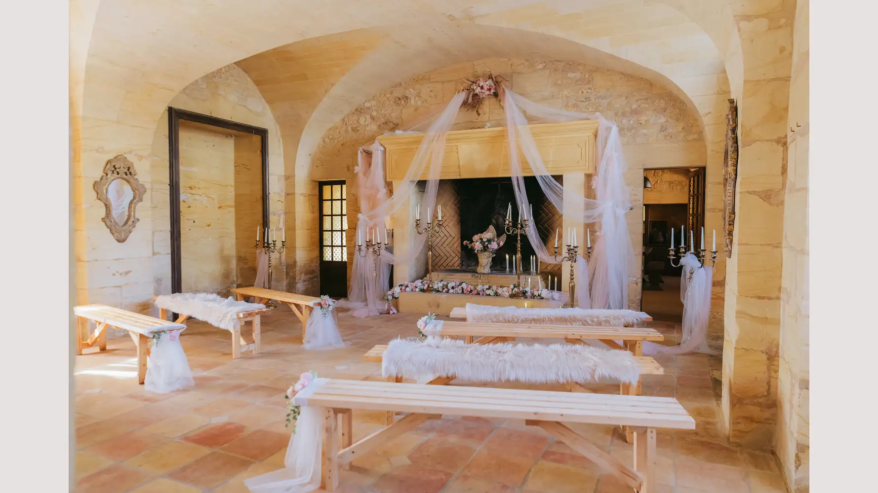 chapel in french castle for weddings
