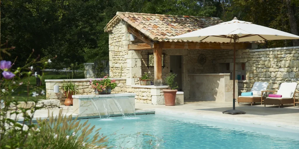 French wedding venues with pools
