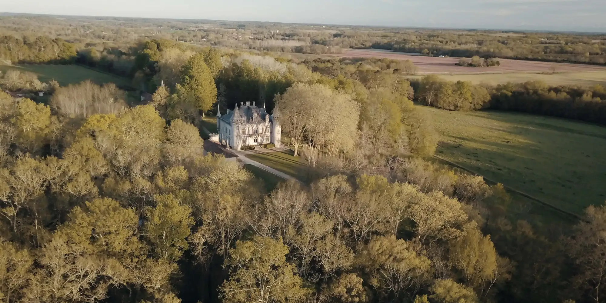luxury chateau in nature france wedding