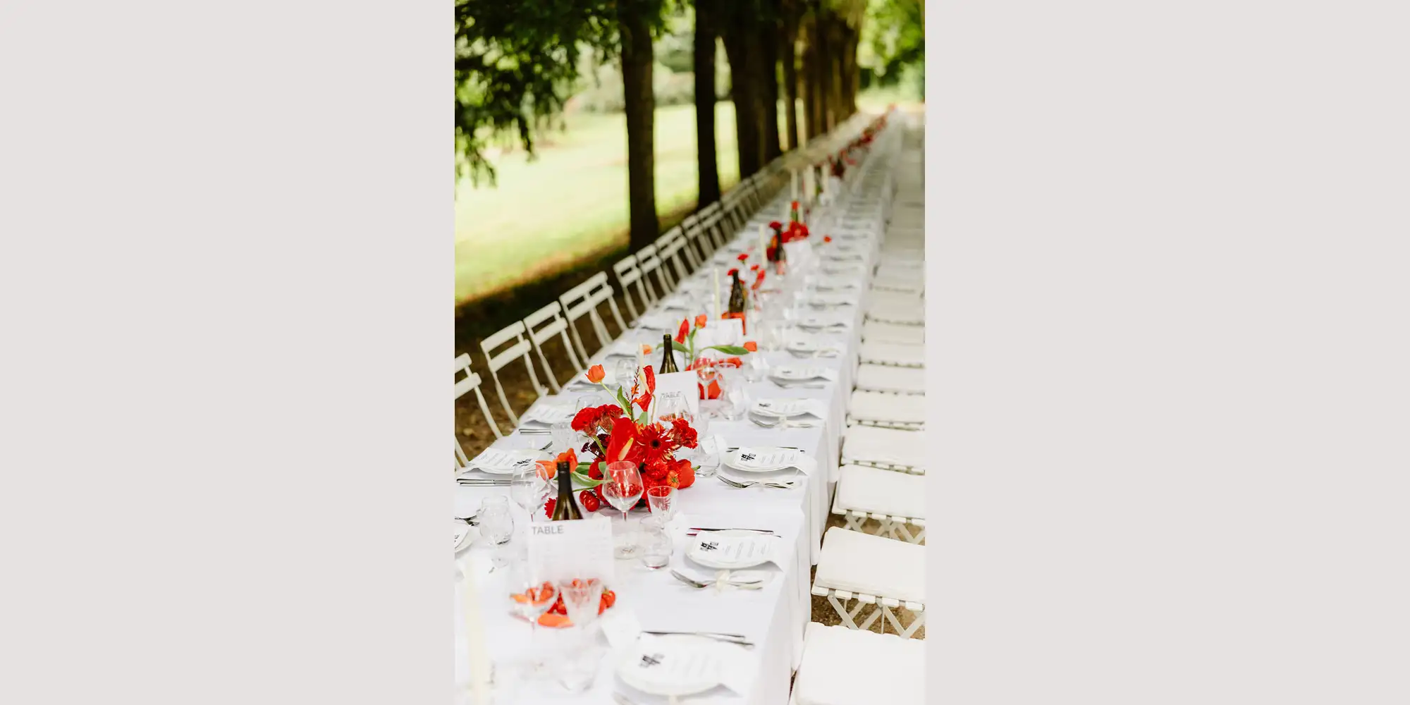 outside wedding in the loire valley