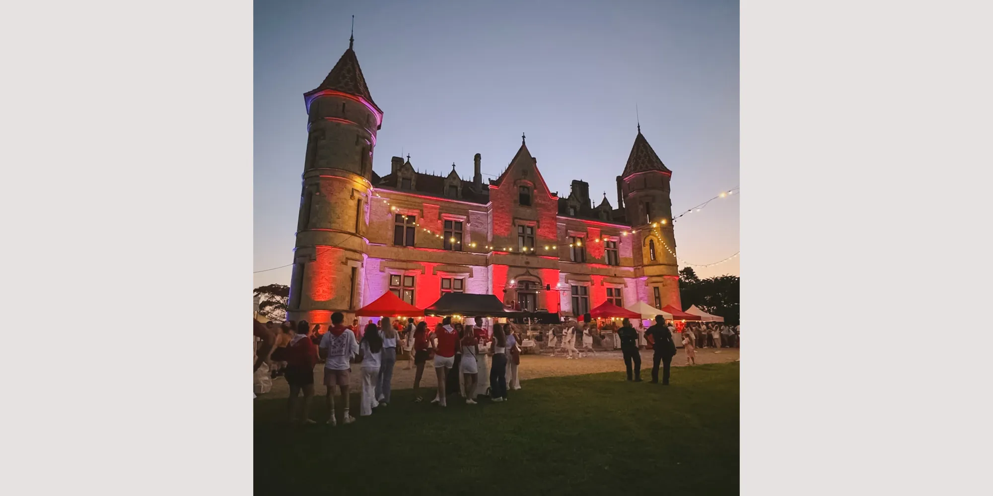 french wedding castle on a low budget