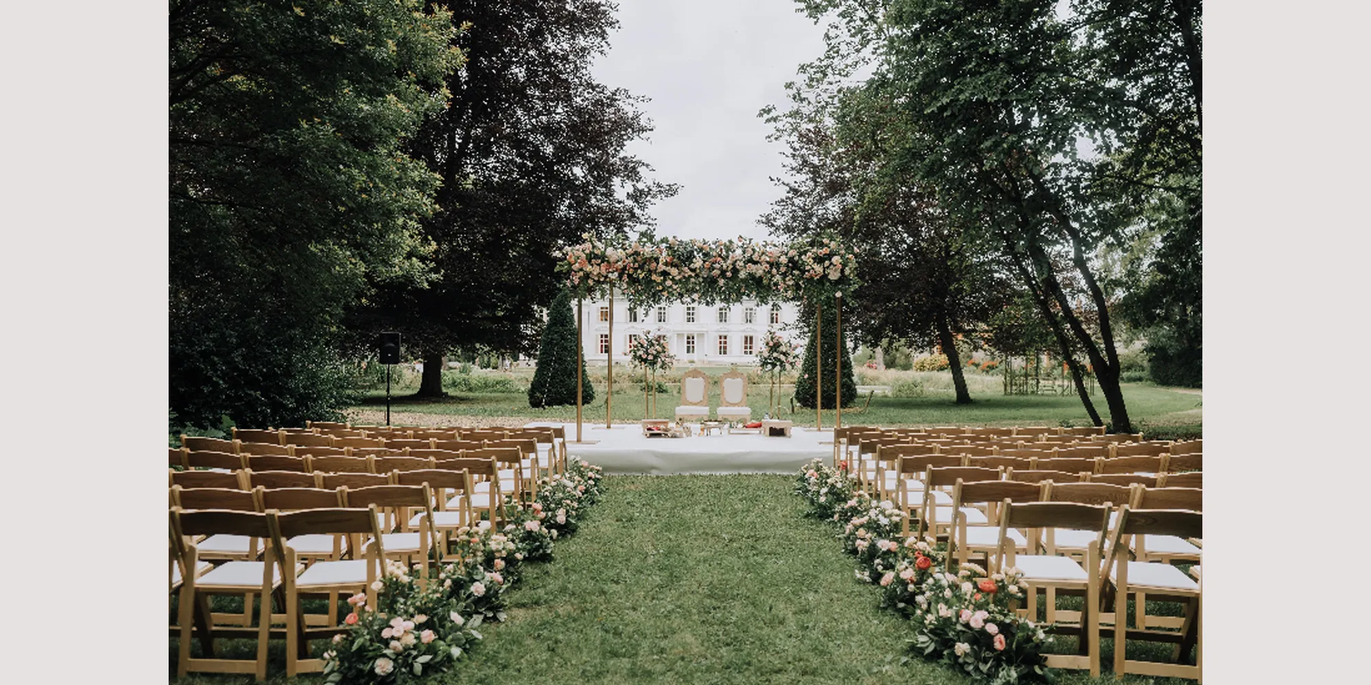 romantic chateau wedding paris