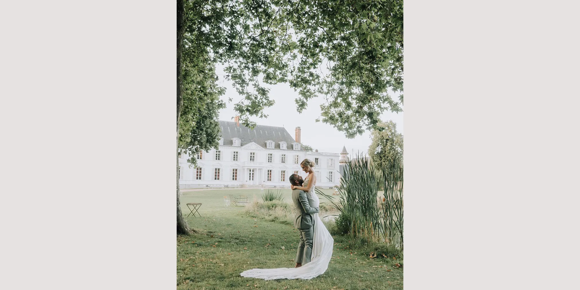 romantic white chateau