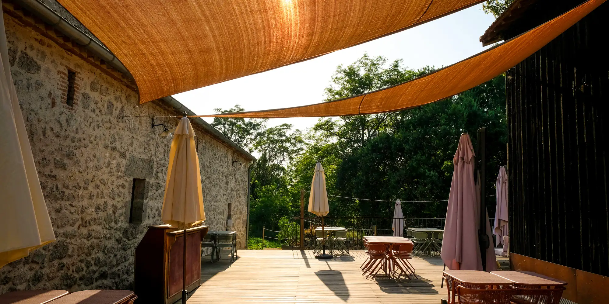 boho chic outdoor wedding venue in france