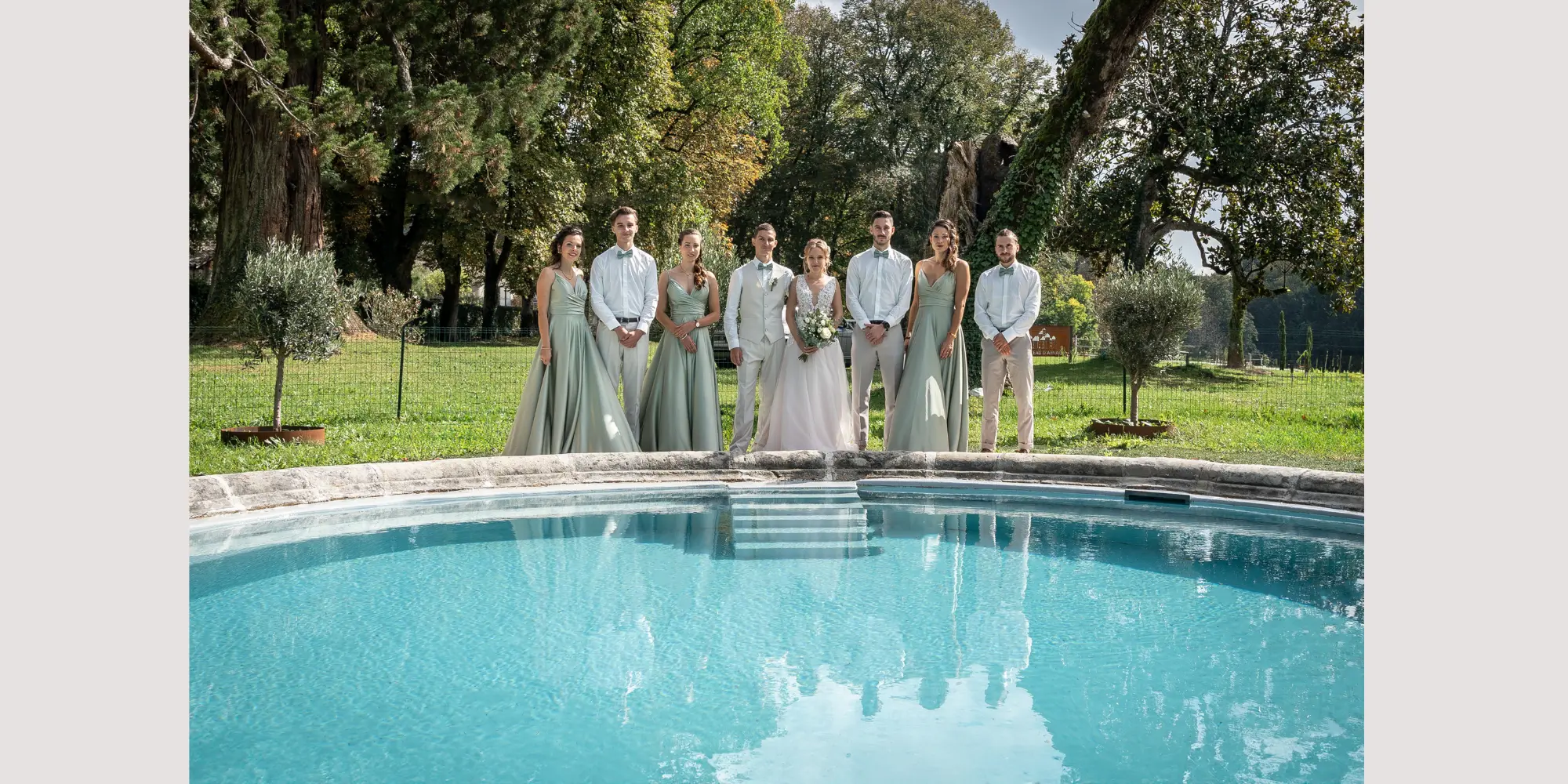 Wedding party castle france