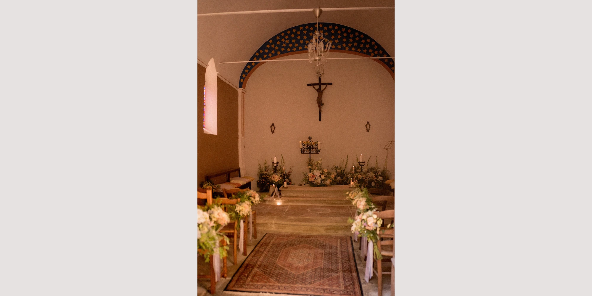 wedding venue provence with church on site