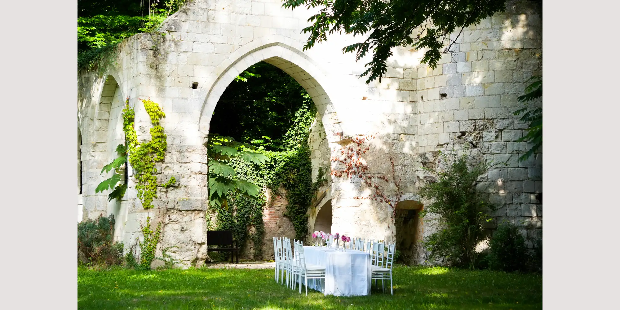 wedding in an abbey france
