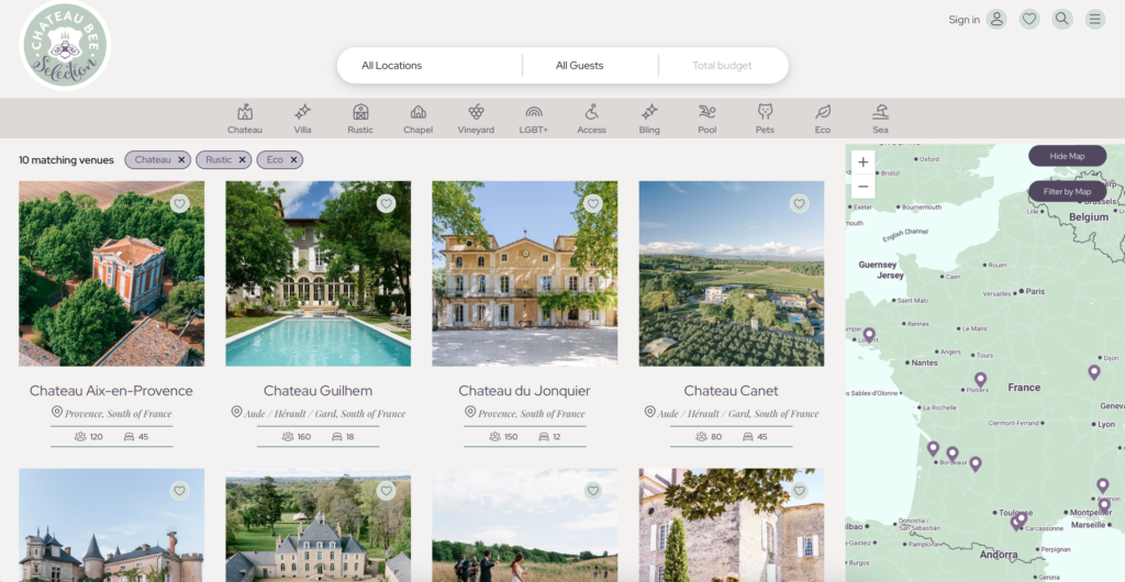 wedding locations in France