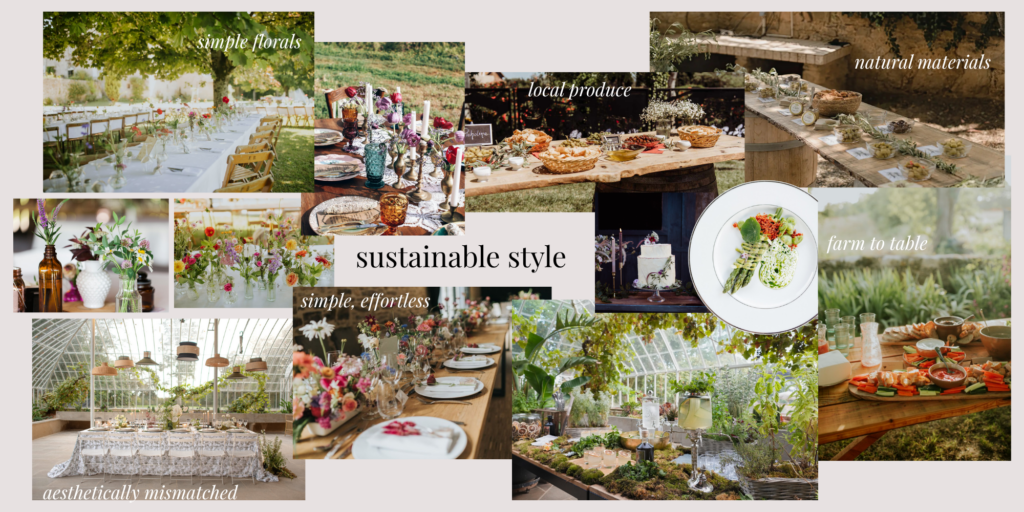 sustainable wedding style 